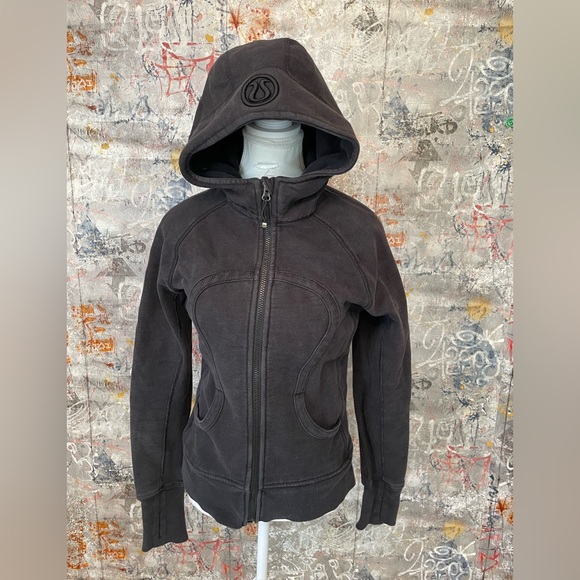 lululemon athletica Tops - LULULEMON Classic Black Scuba Hoodie. Size 6